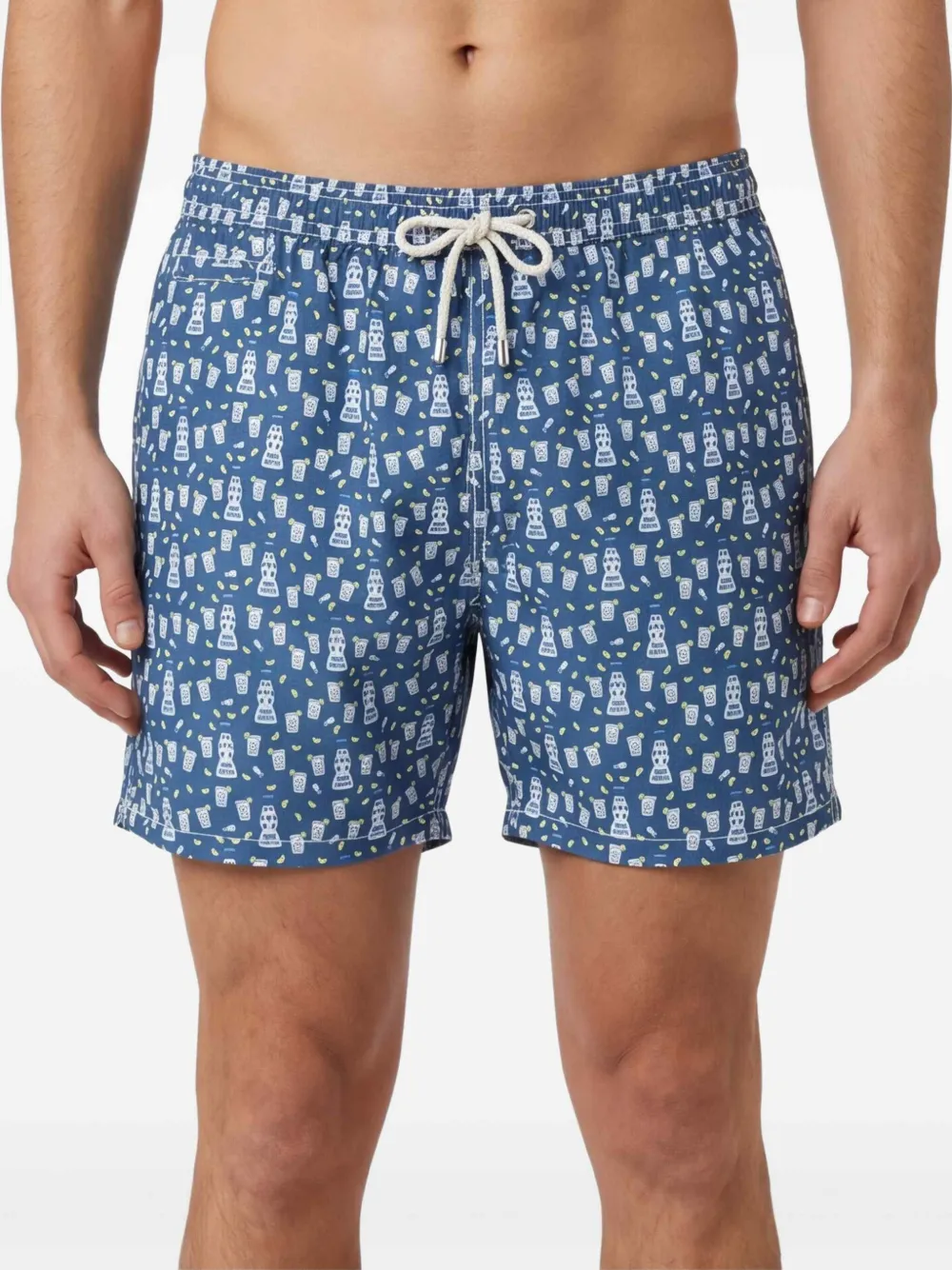 MC2 Saint Barth Zwembroek met print Blauw