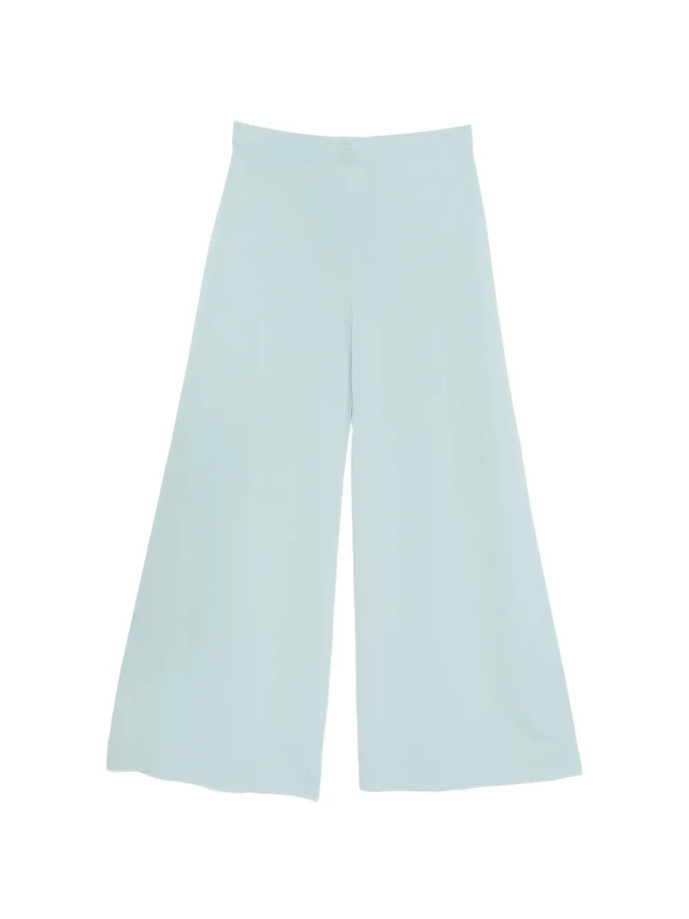 D.Exterior fine-knit wide-leg trousers - Blu