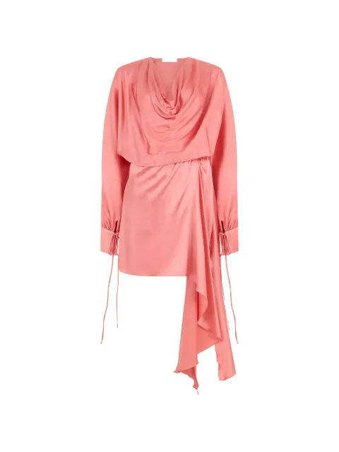 Les Filles d'Eva draped cowl-neck dress