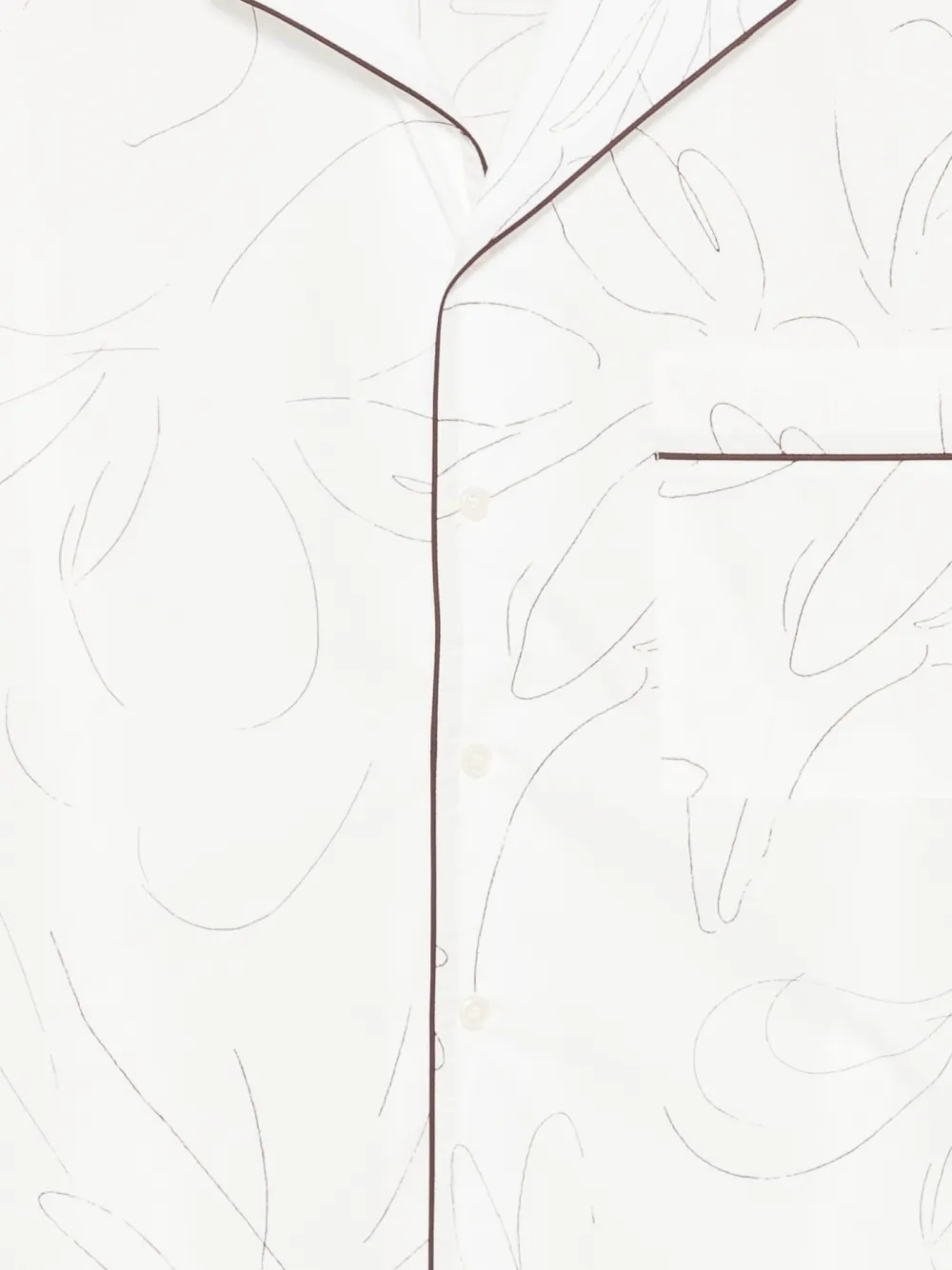  Plan C Camisa Con Estampado Abstracto - Blanco 