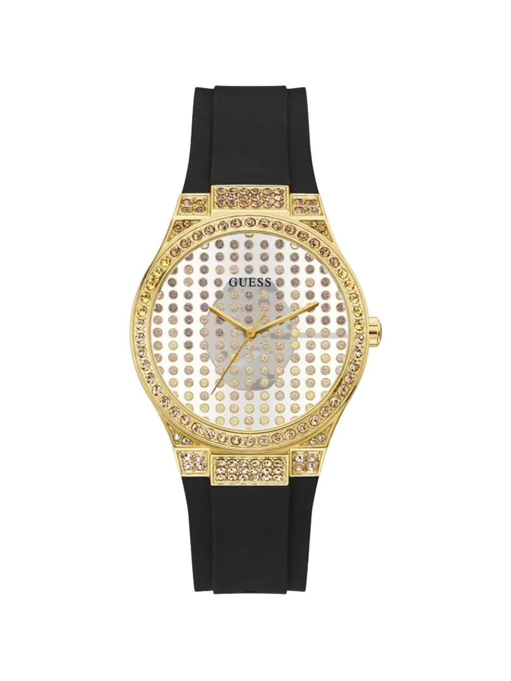 GUESS USA crystal-embellished 39mm watch - Argento