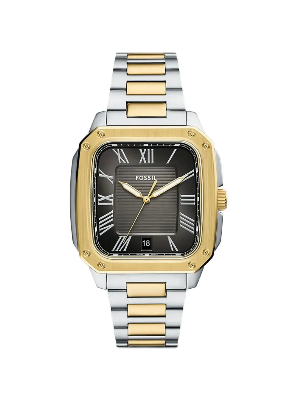 FOSSIL Crosby square-frame 42mm watch - Nero
