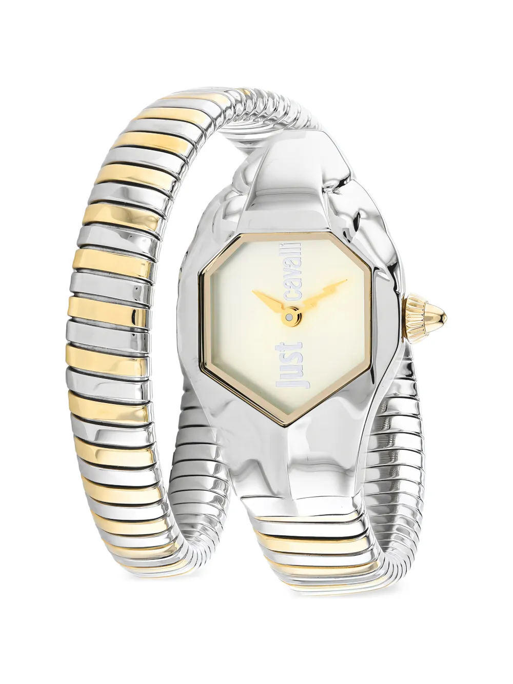 Just Cavalli Glam DNA snake-design 22mm watch - Oro