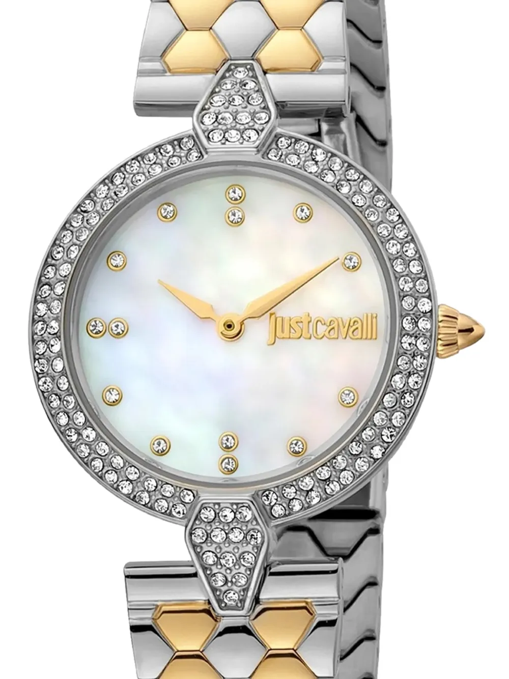  Just Cavalli Nobile Glam 30mm Watch - Blanc 