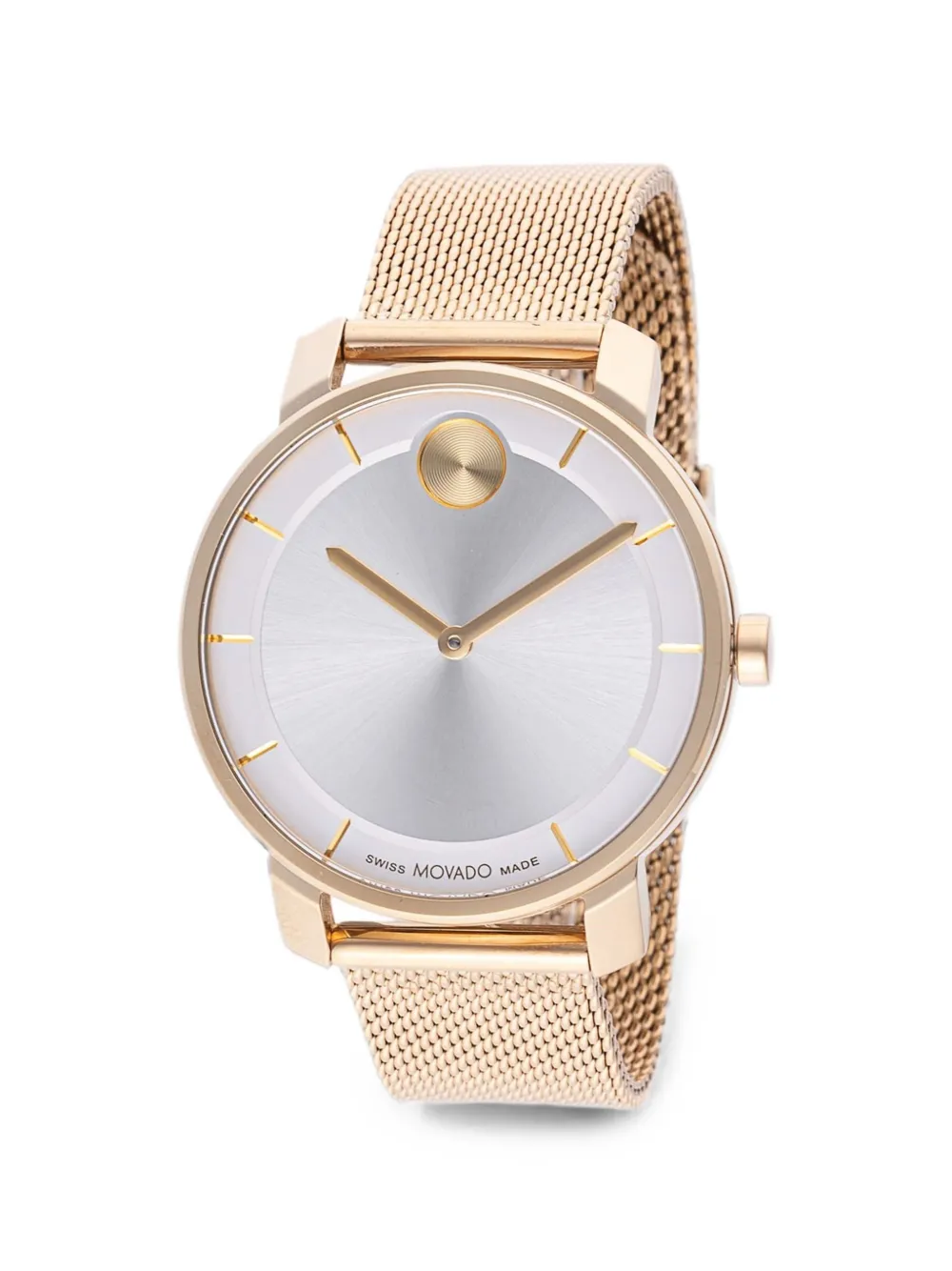 Movado Bold ArmbandArmbanduhr aus Mesh 34mm - Silber