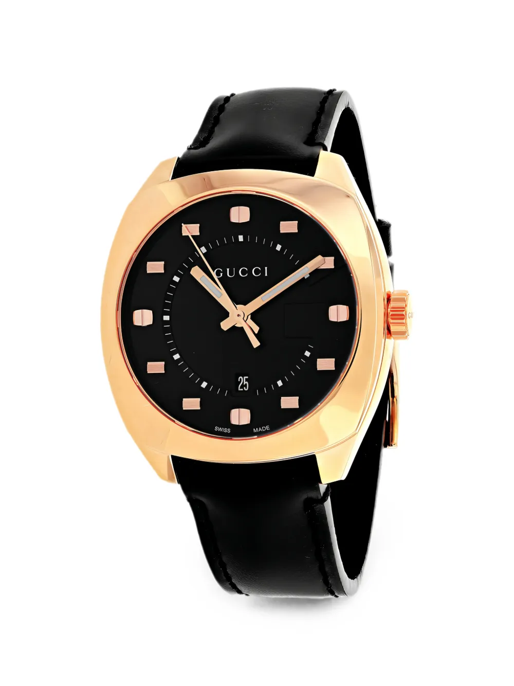 Gucci logo-detail 45mm watch - Schwarz