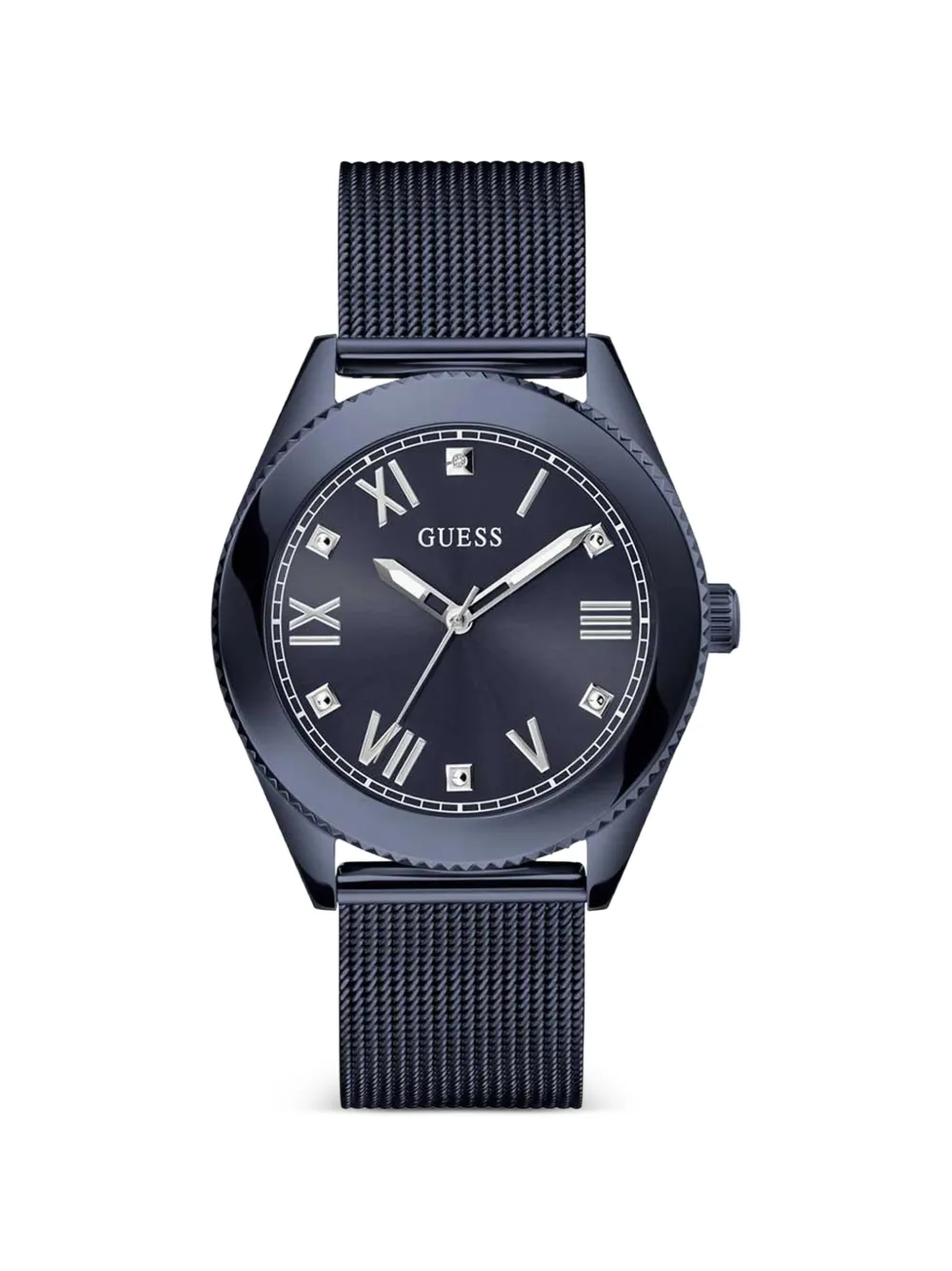 GUESS USA Noble mesh-strap 44mm watch - Nero