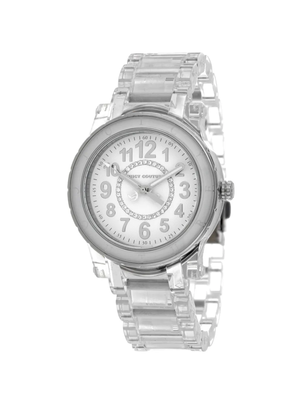 Juicy Couture HRH crystal-embellished 37mm watch - Bianco
