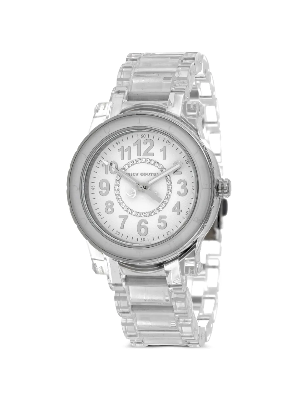Juicy Couture HRH crystal-embellished 37mm watch - Bianco