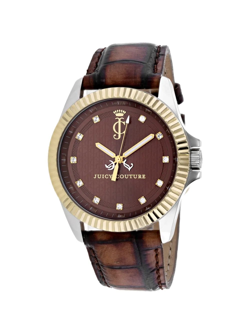 Juicy Couture Stella fluted bezel 40mm watch - Marrone