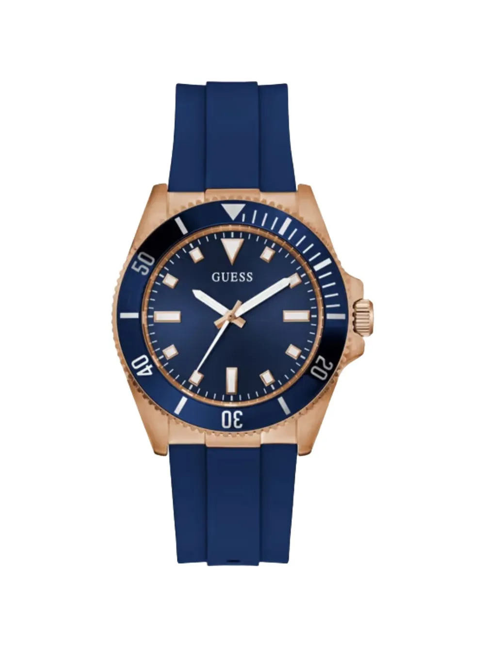 GUESS USA round-shape 41mm watch - Blu