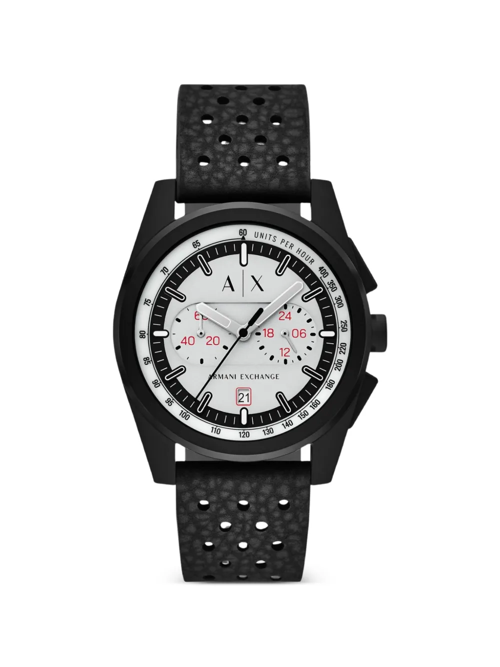 Armani Exchange logo-detail 42 mm watch - Grigio