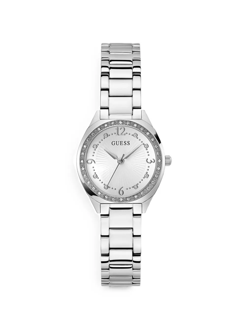 GUESS USA round-shape 30mm watch - Silber