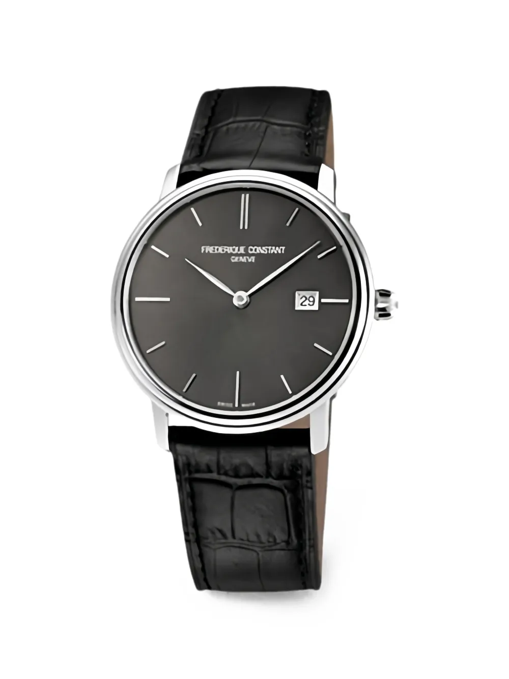 Frederique Constant leather-strap 37mm watch - Nero