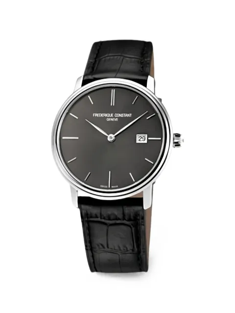 Frederique Constant leather-strap 37mm watch