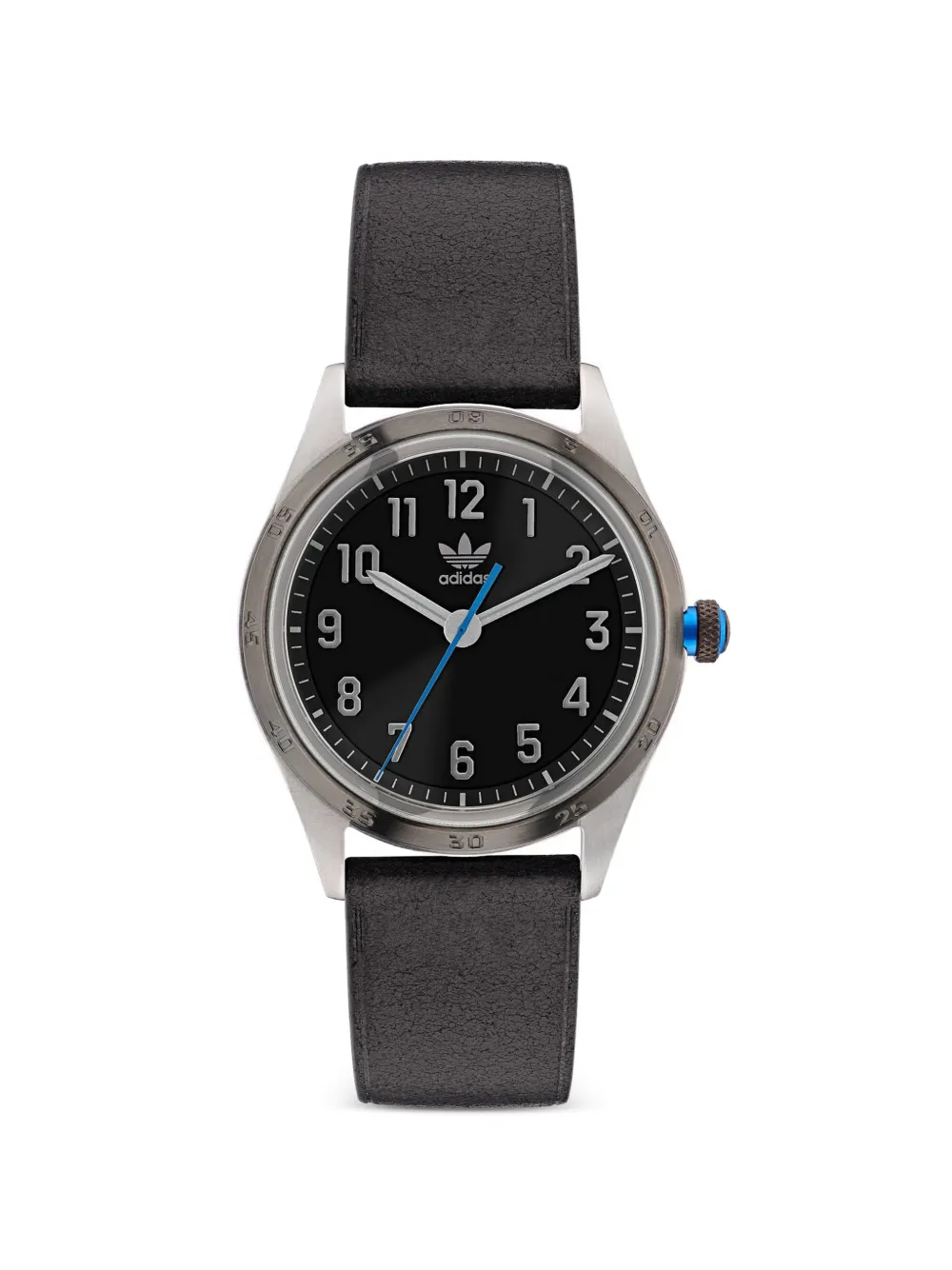 adidas logo-detail 42mm watch - Black