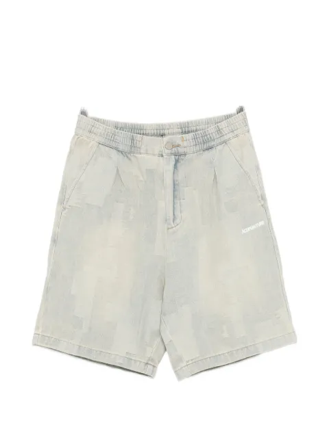 ACUPUNCTURE 1993 jacquard-patterned logo-print shorts