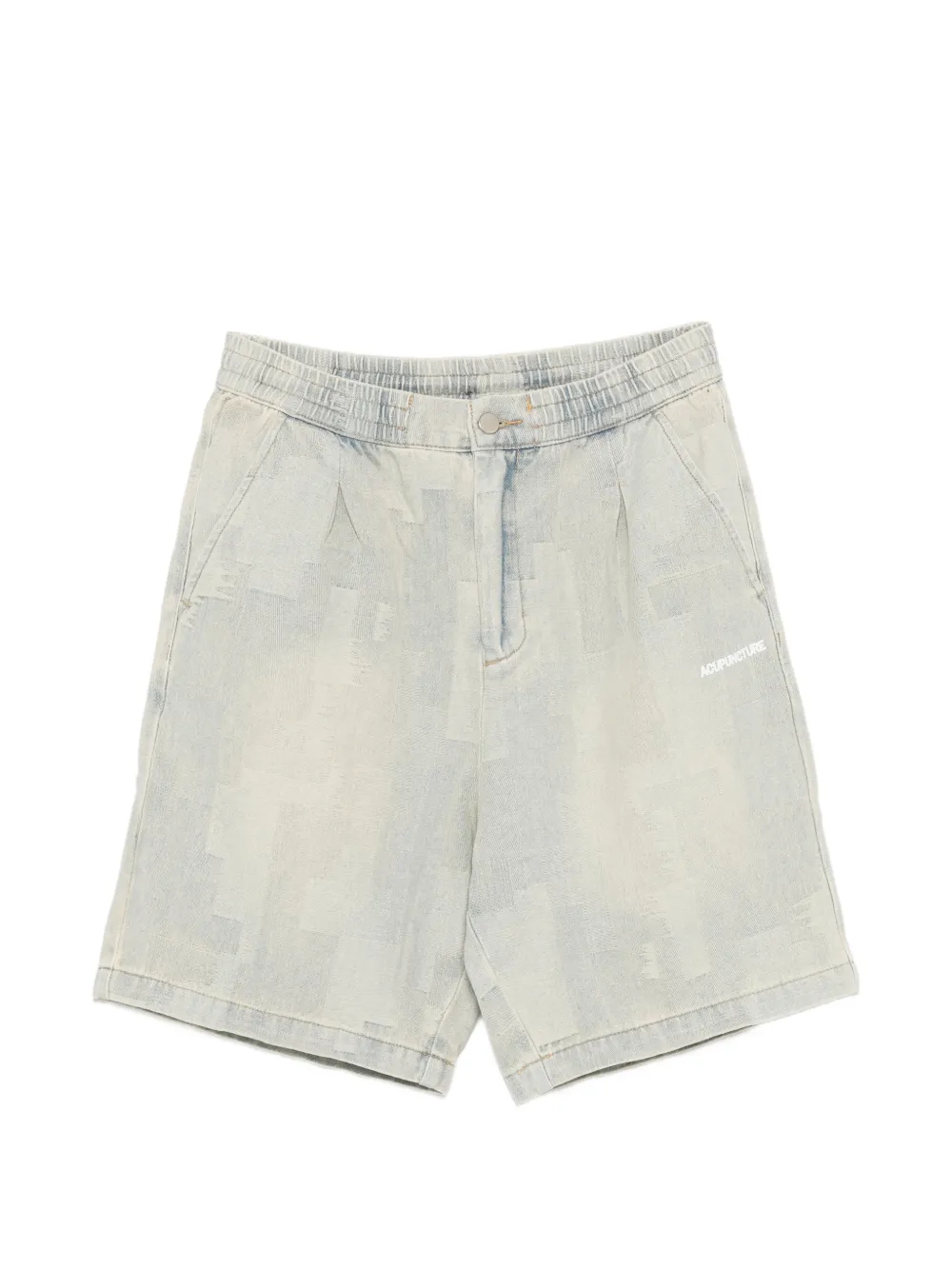 ACUPUNCTURE 1993 jacquard-patterned logo-print shorts - Toni neutri