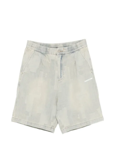 ACUPUNCTURE 1993 jacquard-patterned logo-print shorts