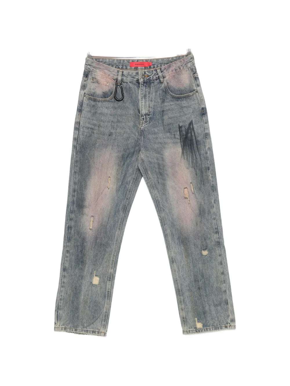 ACUPUNCTURE 1993 distressed jeans - Blu