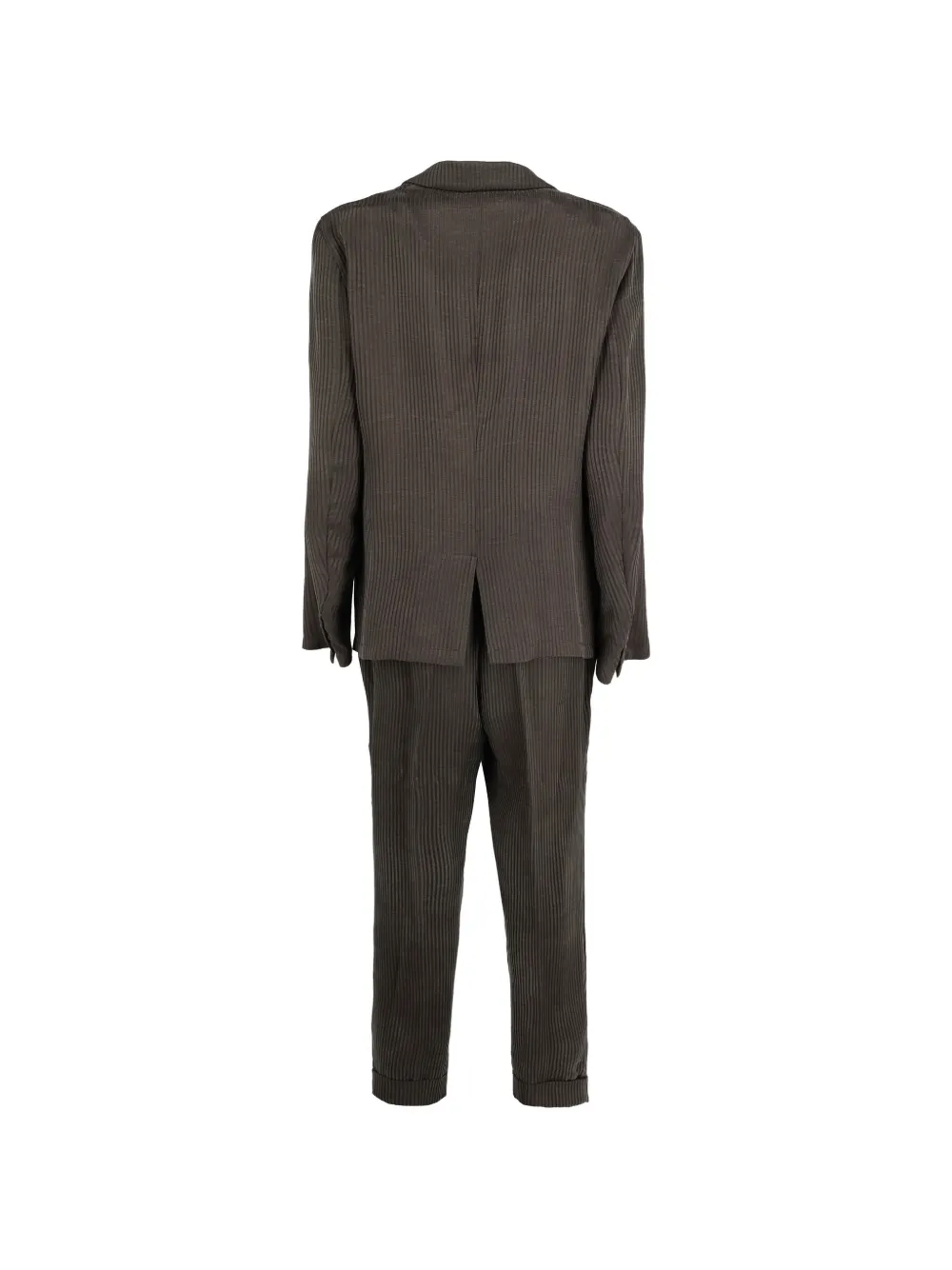Giorgio Armani Pre-Owned Corduroy two-piece Suit | Grey | FARFETCH