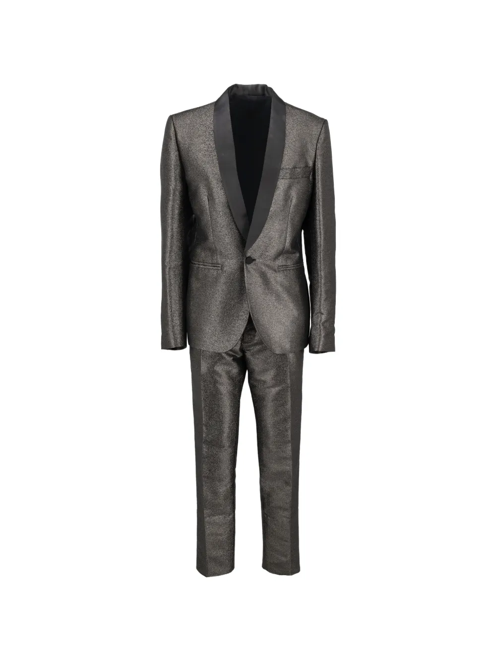 Christian Pellizzari shawl-lapel metallic-effect suit - Grigio