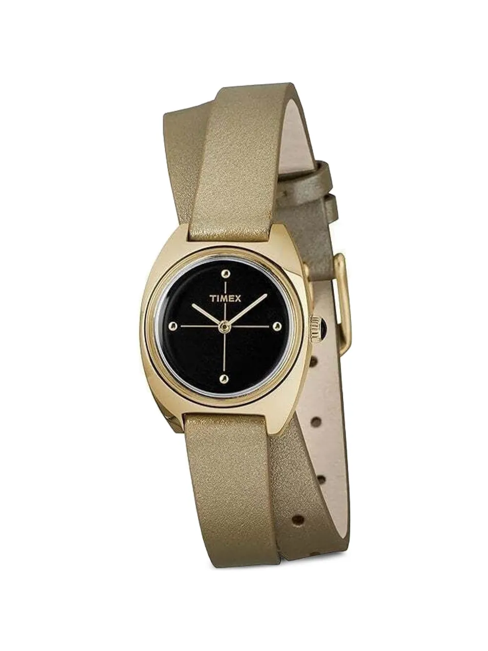 TIMEX Milano double-wrap 24mm watch - Schwarz
