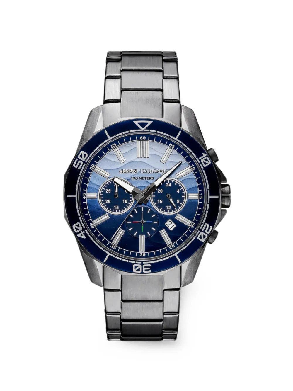 Armani Exchange Orologio con cronografo 44mm - Blu