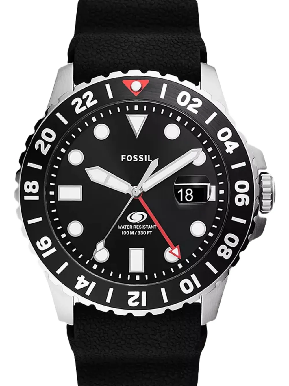  Fossil Reloj Gmt De 46 Mm - Negro 