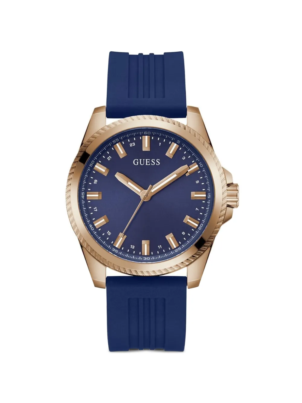GUESS USA round-shape 44mm watch - Blu