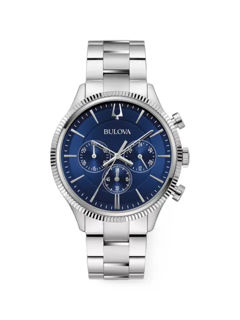 Bulova Classic 42mm fluted-bezel watch
