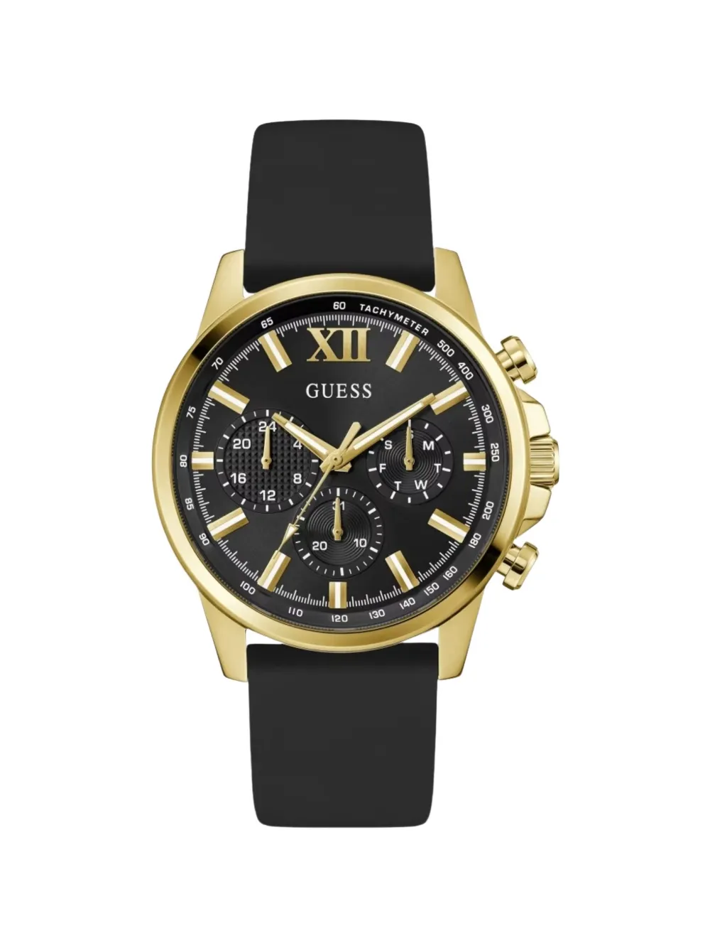 GUESS USA round-shape 44mm watch - Nero