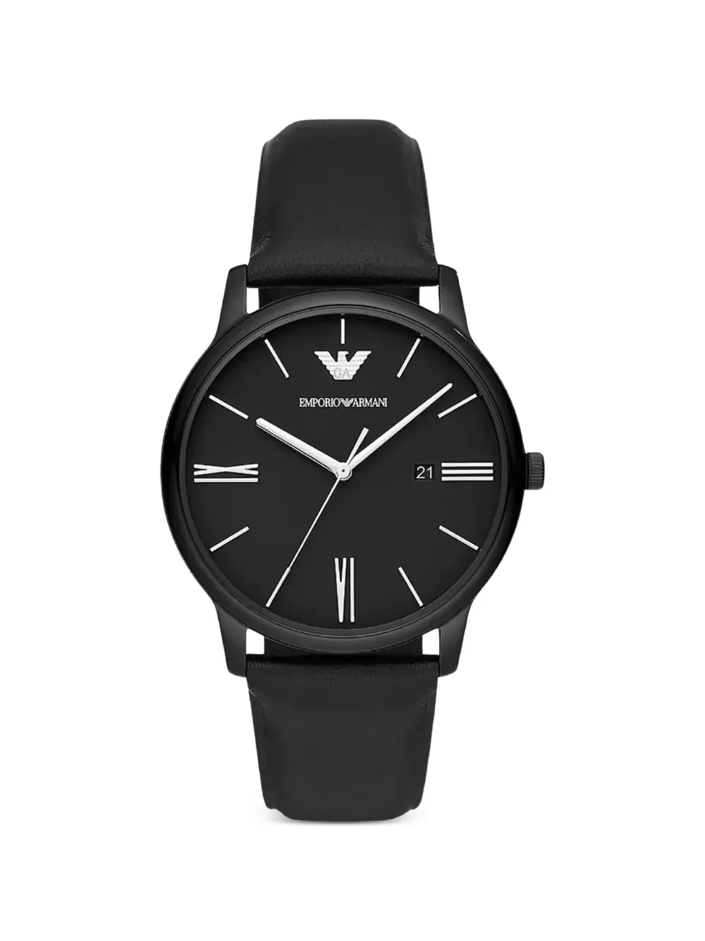 Emporio Armani minimalist 42mm watch - Nero