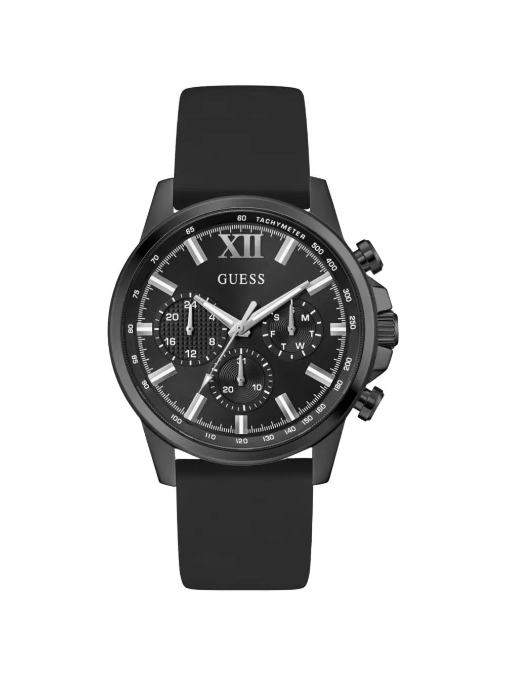 GUESS USA round-shape 44mm watch - Nero