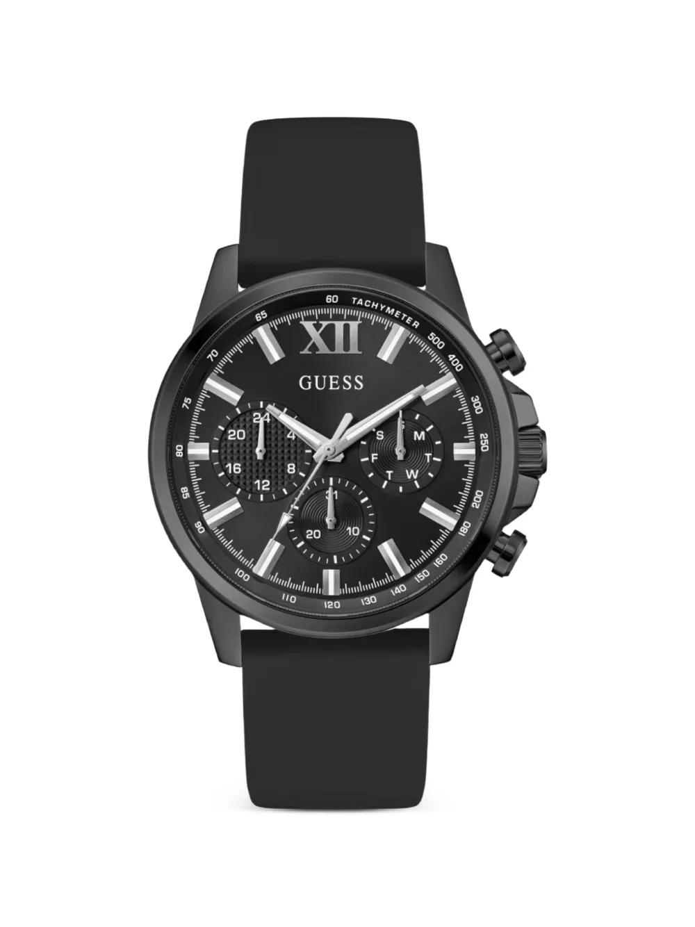 GUESS USA round-shape 44mm watch - Nero