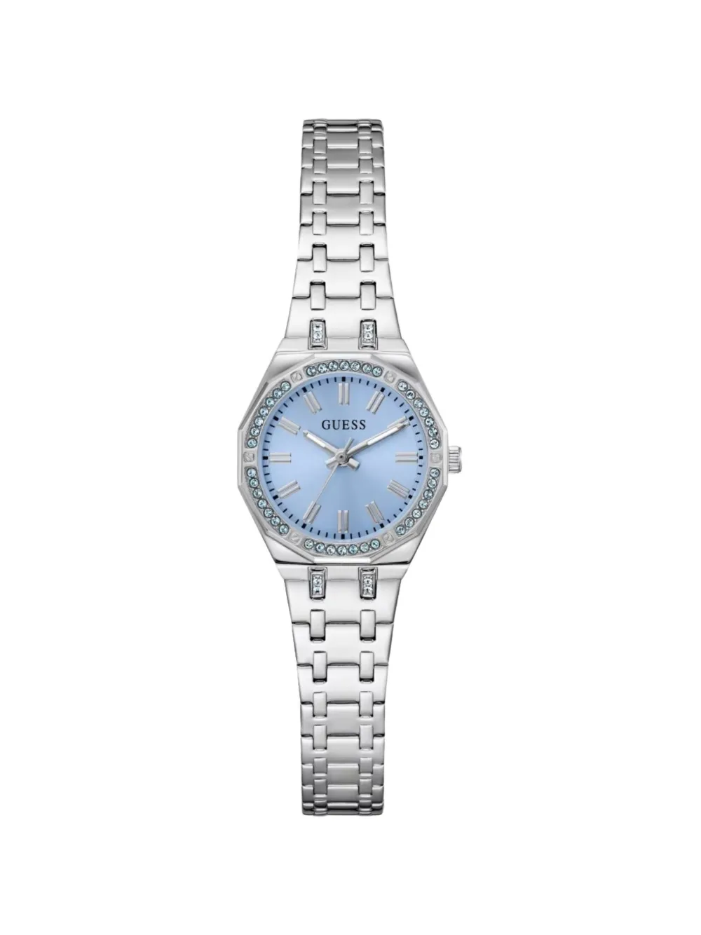 GUESS USA crystal-embellished 24mm watch - Blu