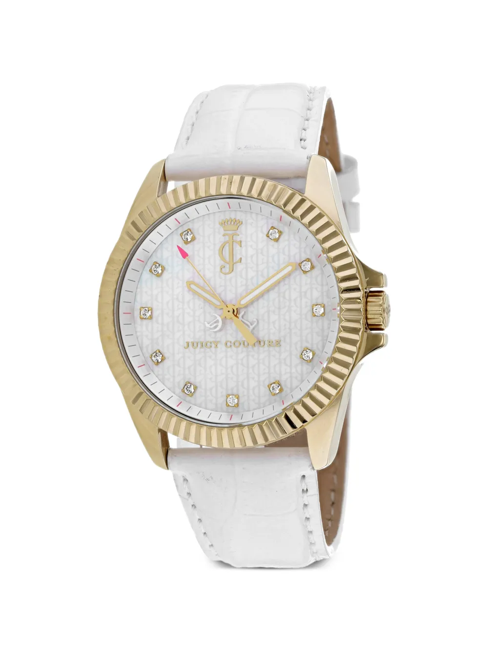 Juicy Couture Stella fluted bezel 40mm watch - Bianco