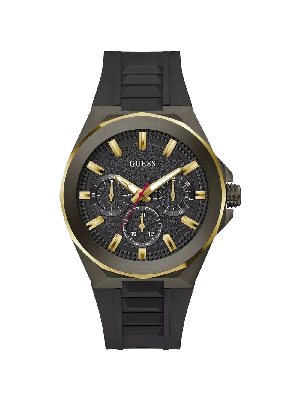 GUESS USA round-shape 46mm watch - Nero