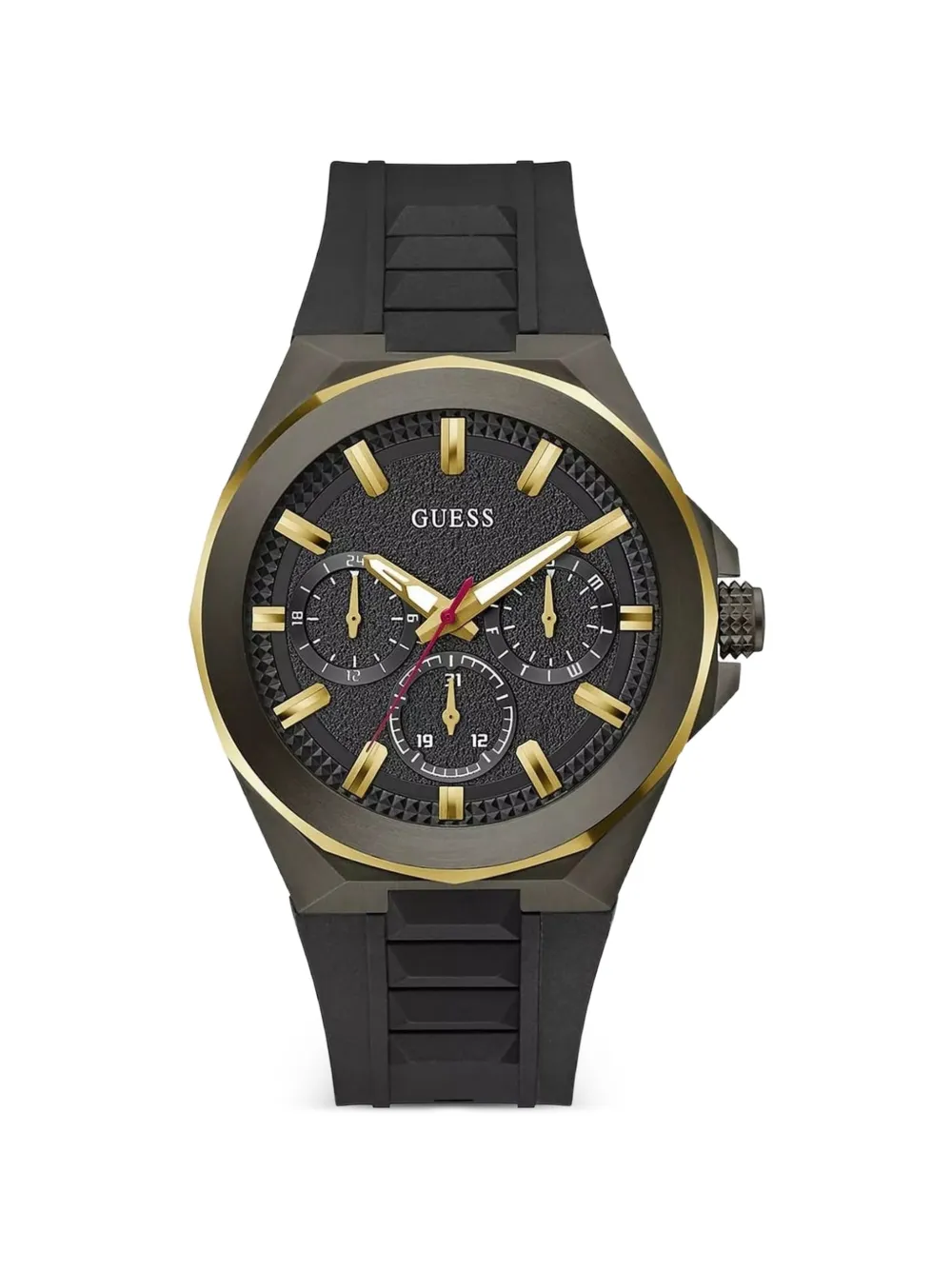 GUESS USA round-shape 46mm watch - Nero