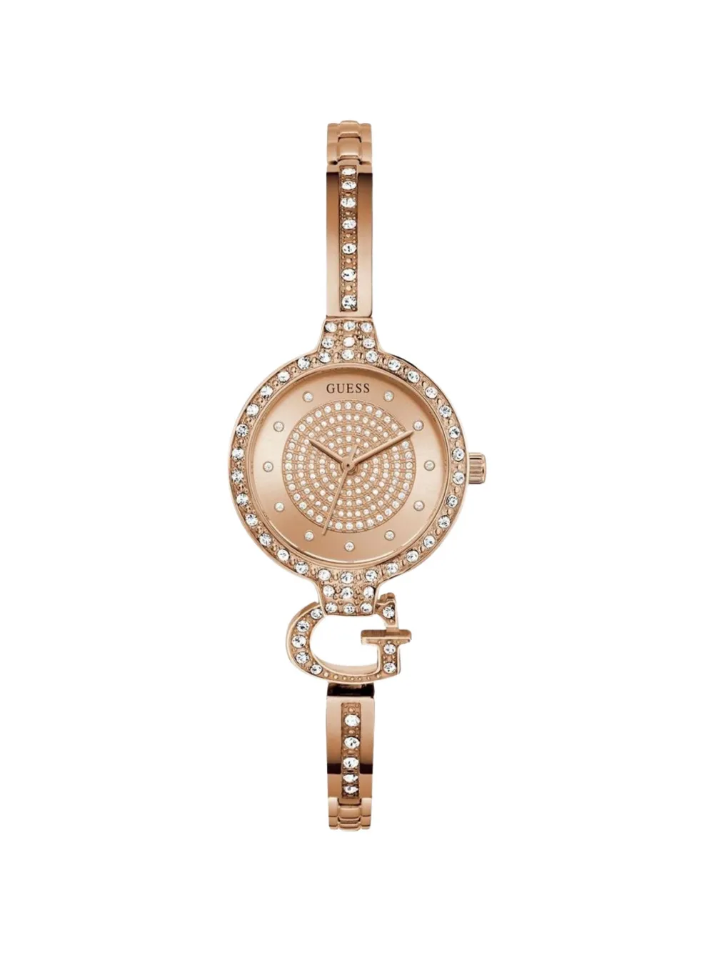GUESS USA crystal-embellished 28mm watch - Rosa