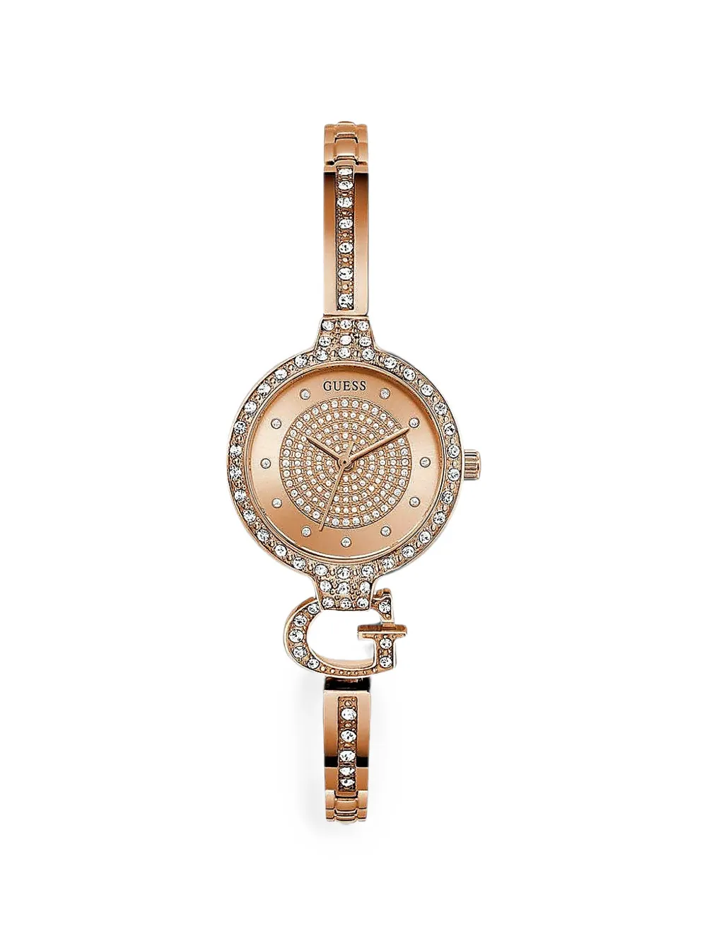 GUESS USA crystal-embellished 28mm watch - Rosa