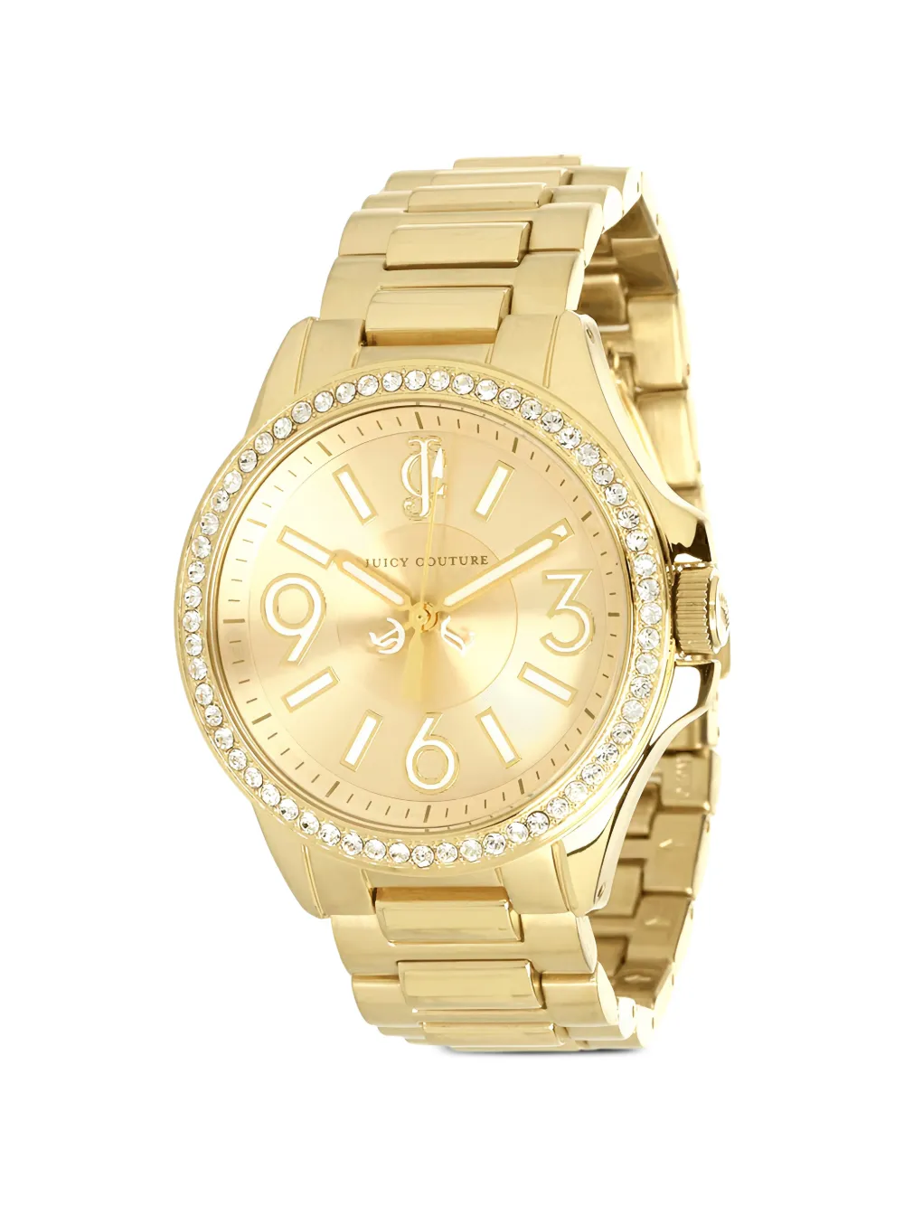 Juicy Couture Jetsetter crystal bezel 37mm watch - Oro