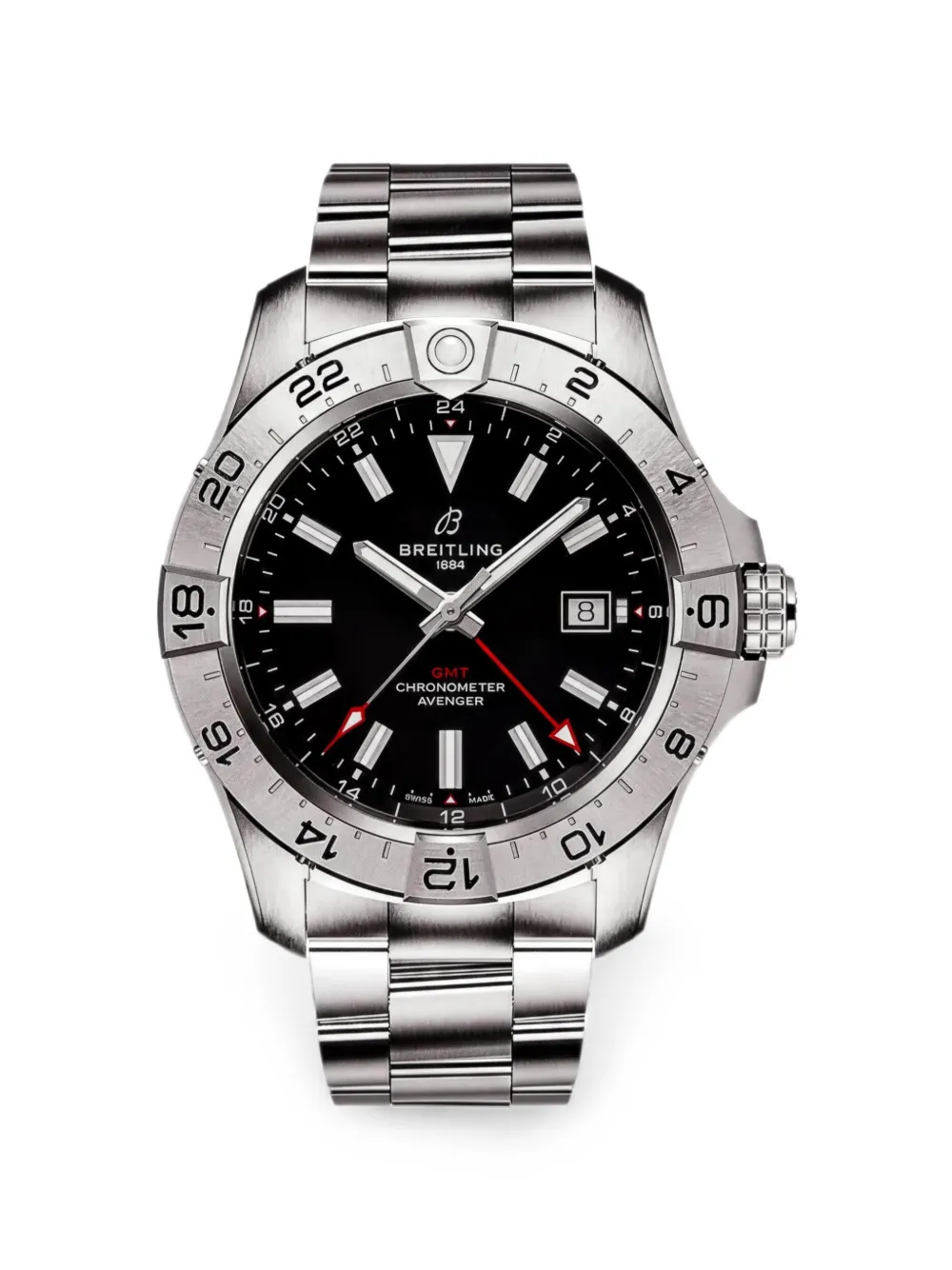 Breitling Avenger GMT 44mm watch - Schwarz
