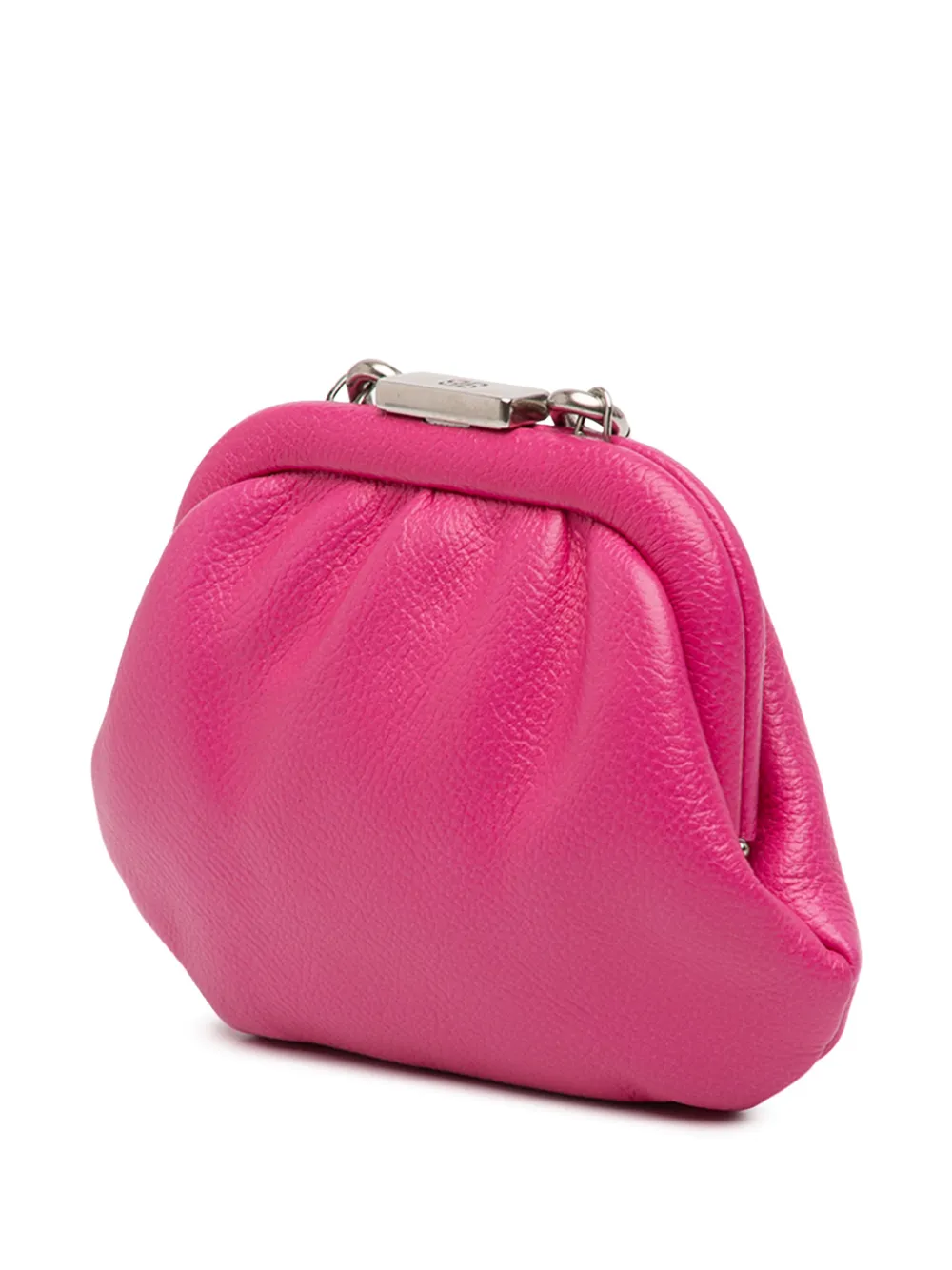  Balenciaga Pre-owned Mini Sac à Bandoulière Cloud Coin Purse On Strap En Cuir De Veau Grainé (2020) - Rose 