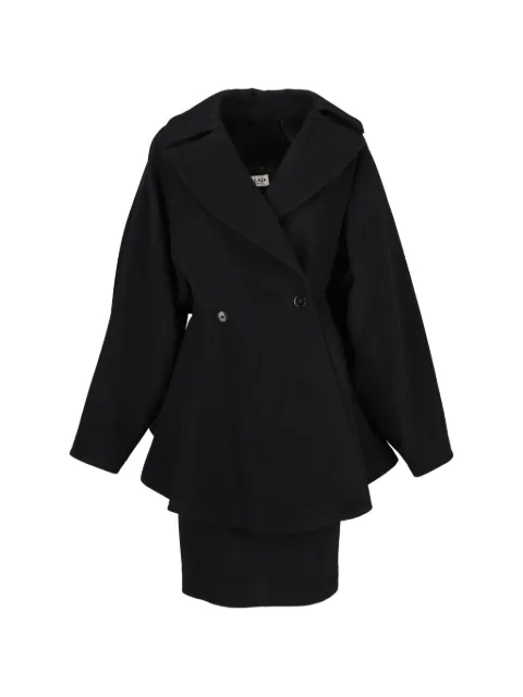 Alaïa Pre-Owned wool coat and skirt set