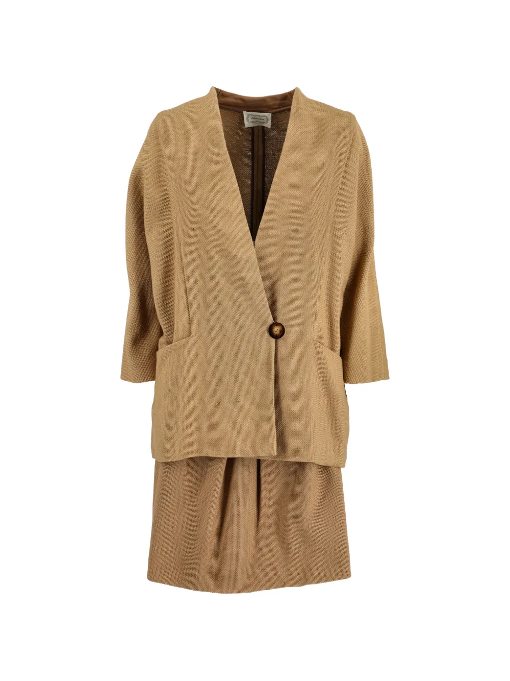 Agnona Vintage two-piece cotton suit - Toni neutri