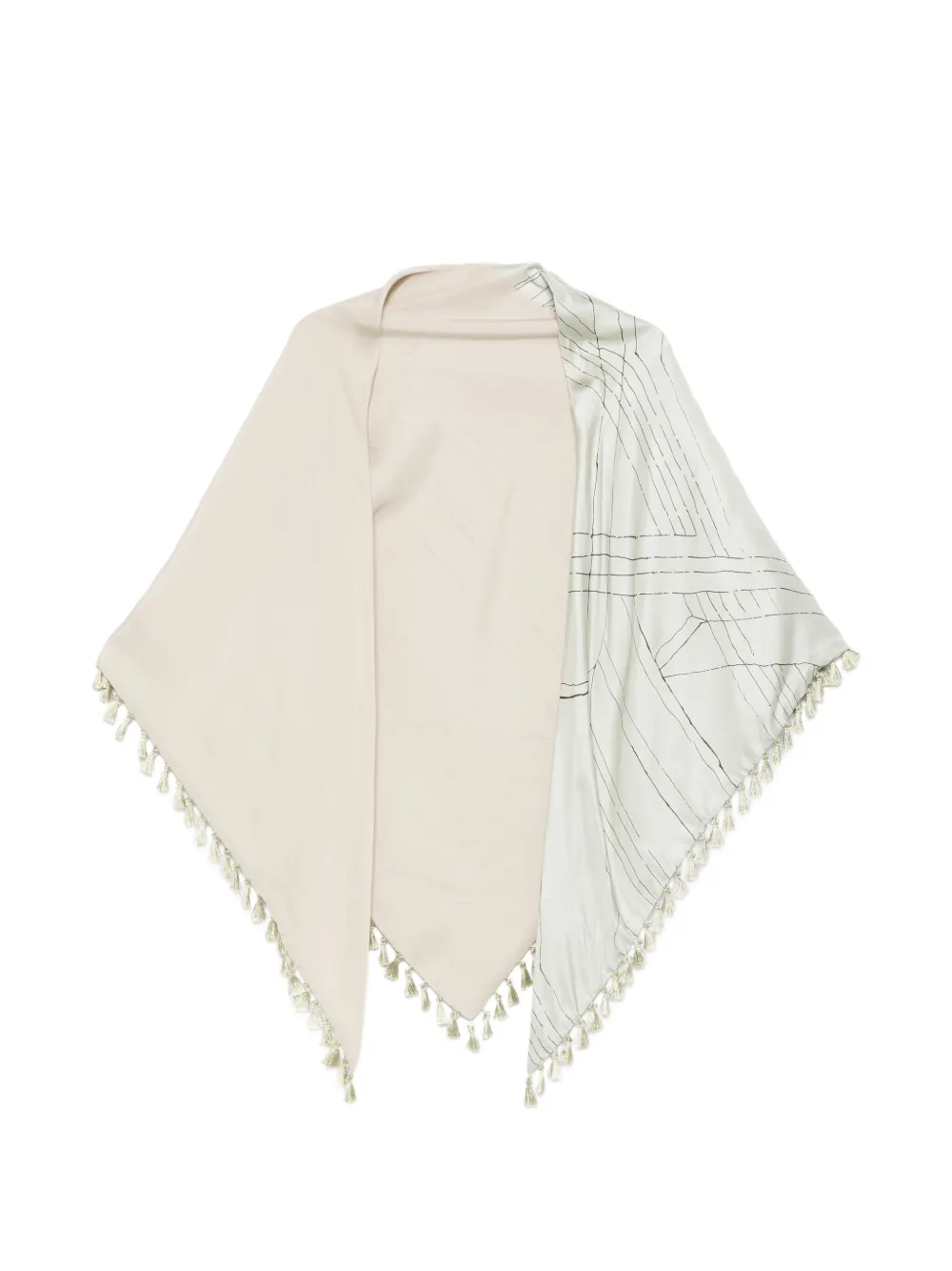 Alysi Printed Scarf In White