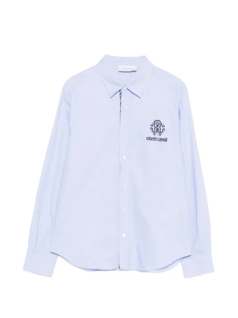 Roberto Cavalli Junior logo-embroidered shirt