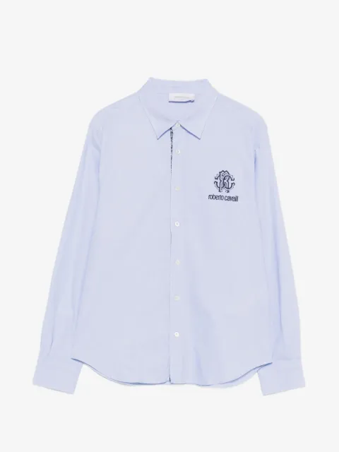 Roberto Cavalli Junior logo-embroidered shirt