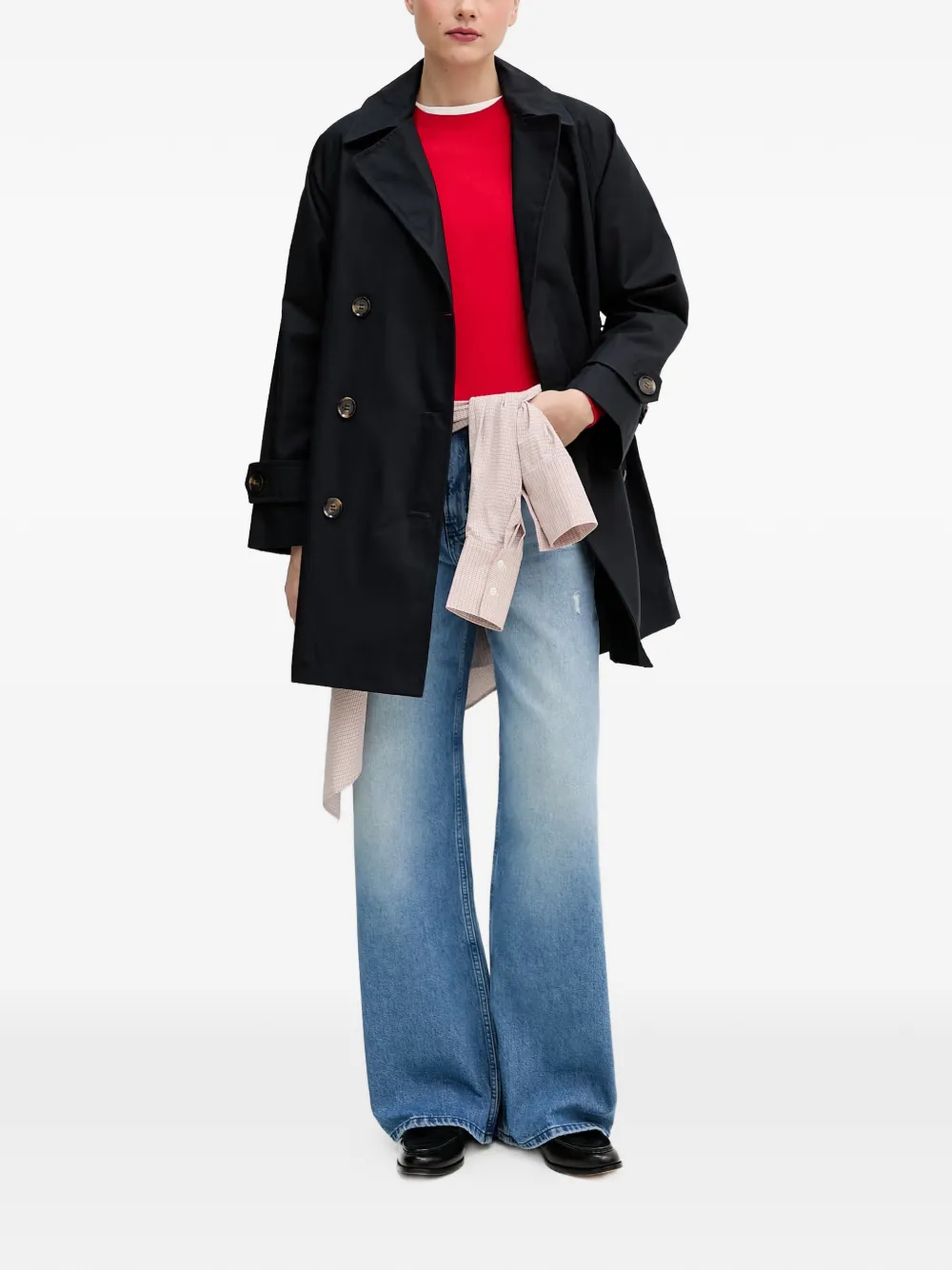 Barbour Adare trenchcoat Blauw
